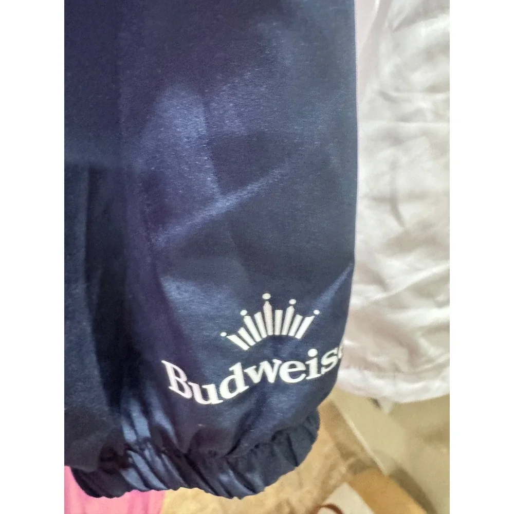 St Louis Cardinals Blues Crossover Windbreaker Jacket Mens XL Budweiser Blue